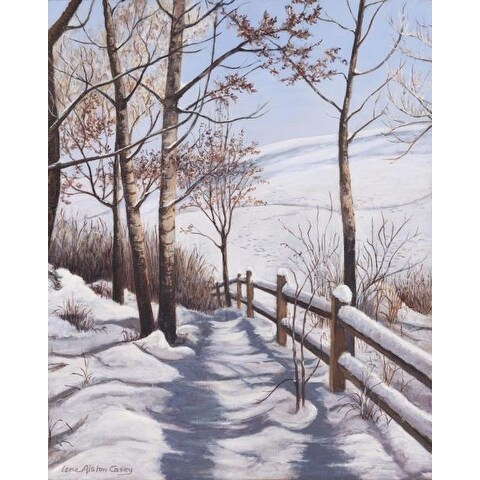 Fresh Snow By Lene Alston Casey Flowers And Plants Art Print