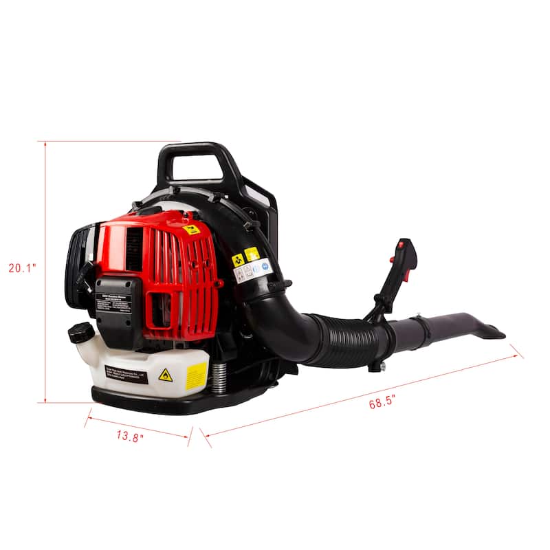 52CC 2-Cycle Gas Backpack Leaf Blower with extention tube