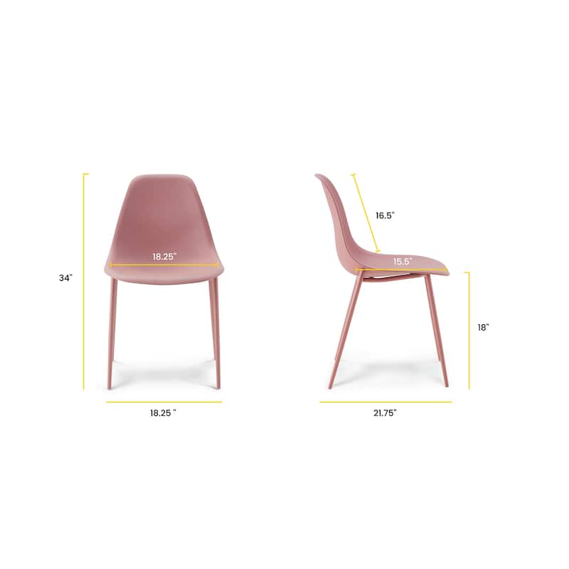 Poly & Bark Isla Dining Chair (Set of 2) - Indoor or Outdoor Use