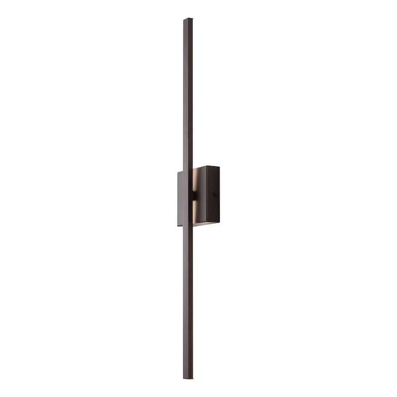 Palco Modern Minimalist Indoor/Outdoor Metal 350-Degree Rotatable Dimmable Integrated LED Wall Sconce, by JONATHAN Y