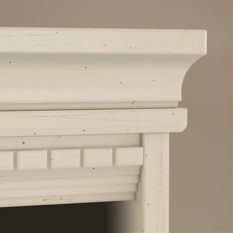 Fairview Antique White 5-shelf Bookcase - Antique - 29.57"L x 12.09"W x 68.94"H