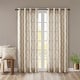 preview thumbnail 11 of 80, Madison Park Westmont Fretwork Print Pattern Single Curtain Panel 50"W X 84"L - Beige