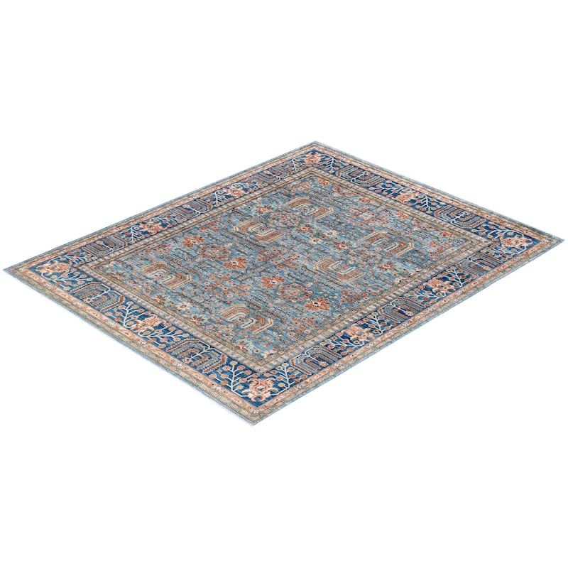 Serapi One-of-a-Kind Hand-Knotted Area Rug - Blue - 8' 0" x 9' 10"
