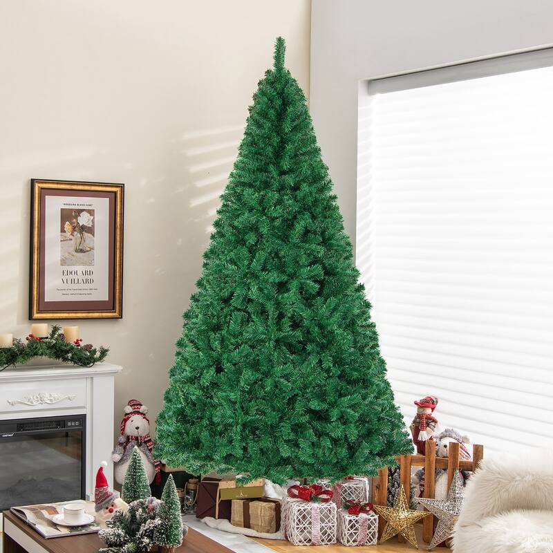Gymax 8' Green Holiday Season Artificial PVC Christmas Tree Indoor