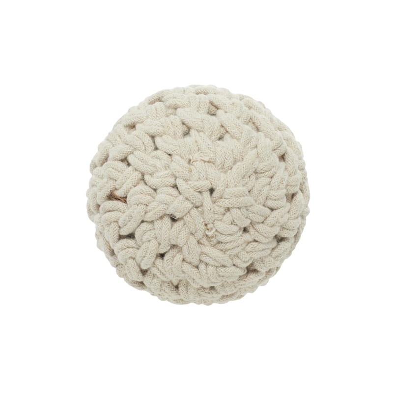 Jute Rope and Cotton Fabric Handmade Decorative Ball Orbs & Vase Filler - Set of 4 Brown or Blue - Roche River Decor