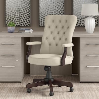 Salinas High Back Tufted Office Chair with Arms by Bush Furniture