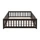 preview thumbnail 30 of 92, Modern Floor Platform Bed with Fence and Door