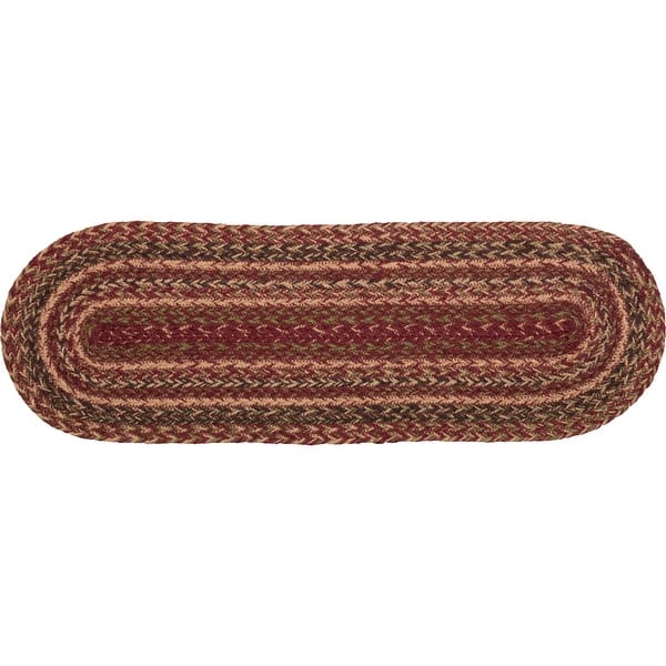 Burgundy VHC Brands Cider Mill Jute Runner 8x24 Country Braided Kitchen Tabletop Design Burgundy VHC Brands Cider Mill Jute Runner 8x24 Country Braided Kitchen Tabletop Design