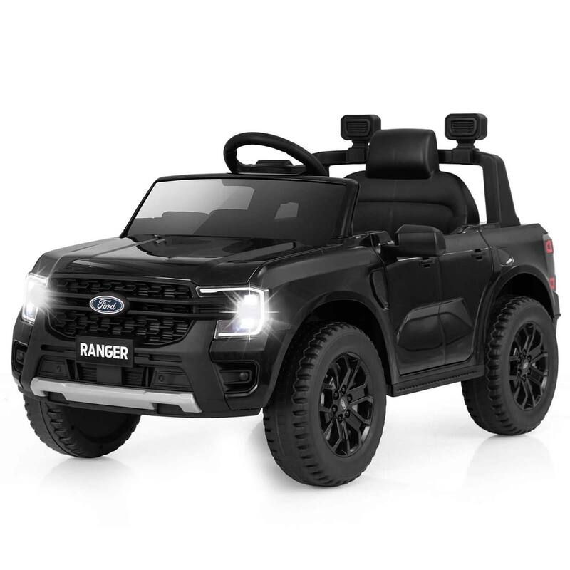 12V Ride On Car Battery Powered Ride On Toy with Remote Control - Black