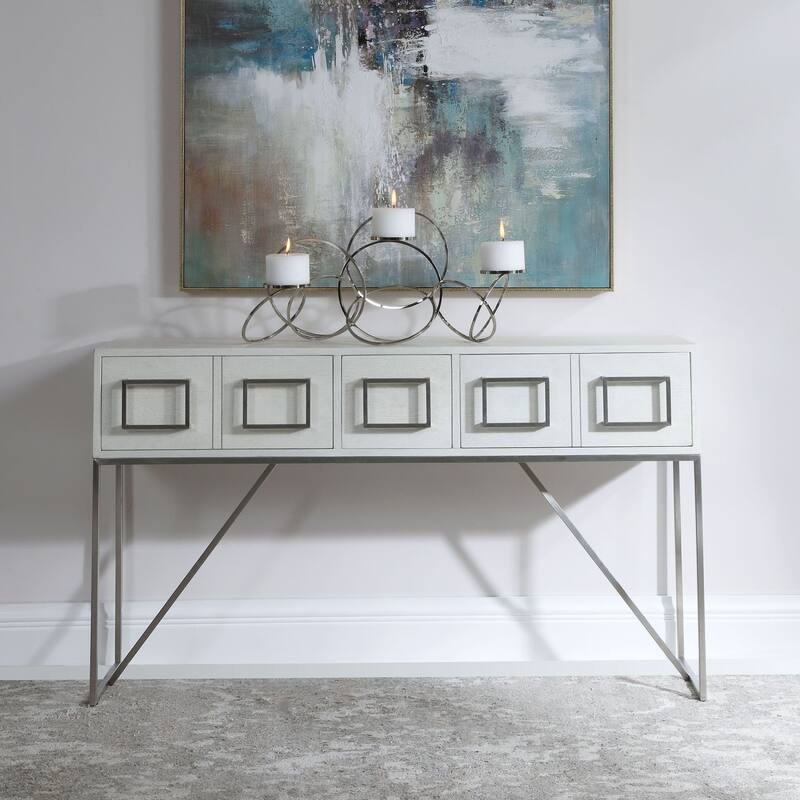 Uttermost Abaya 54" Wide Contemporary Console / Sofa Table with