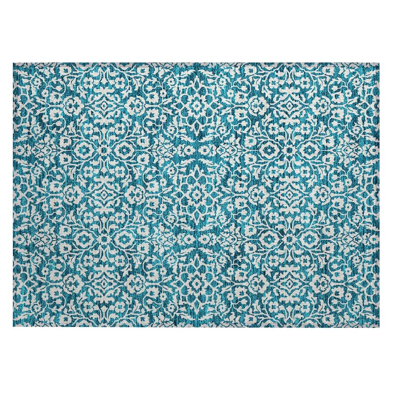 Machine Washable Indoor/ Outdoor Chantille Traditional Farmhouse Rug