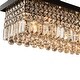 preview thumbnail 7 of 17, Modern Black Crystal Chandelier 40 in. 8-Light Kitchen Island Pendant Lighting
