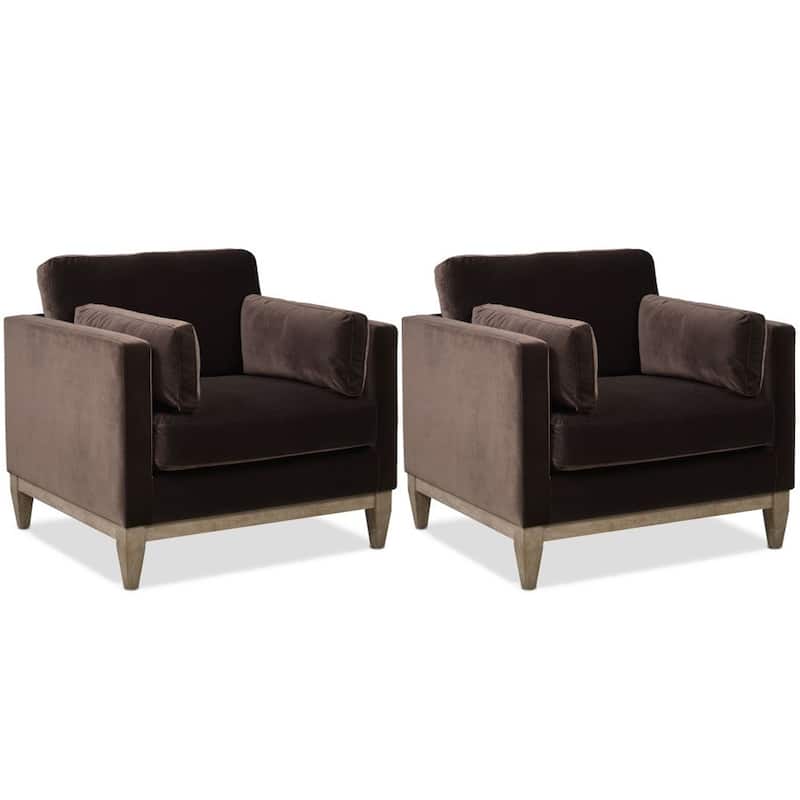 Knox 36" Modern Farmhouse Loose Pillow-Back Arm Chair