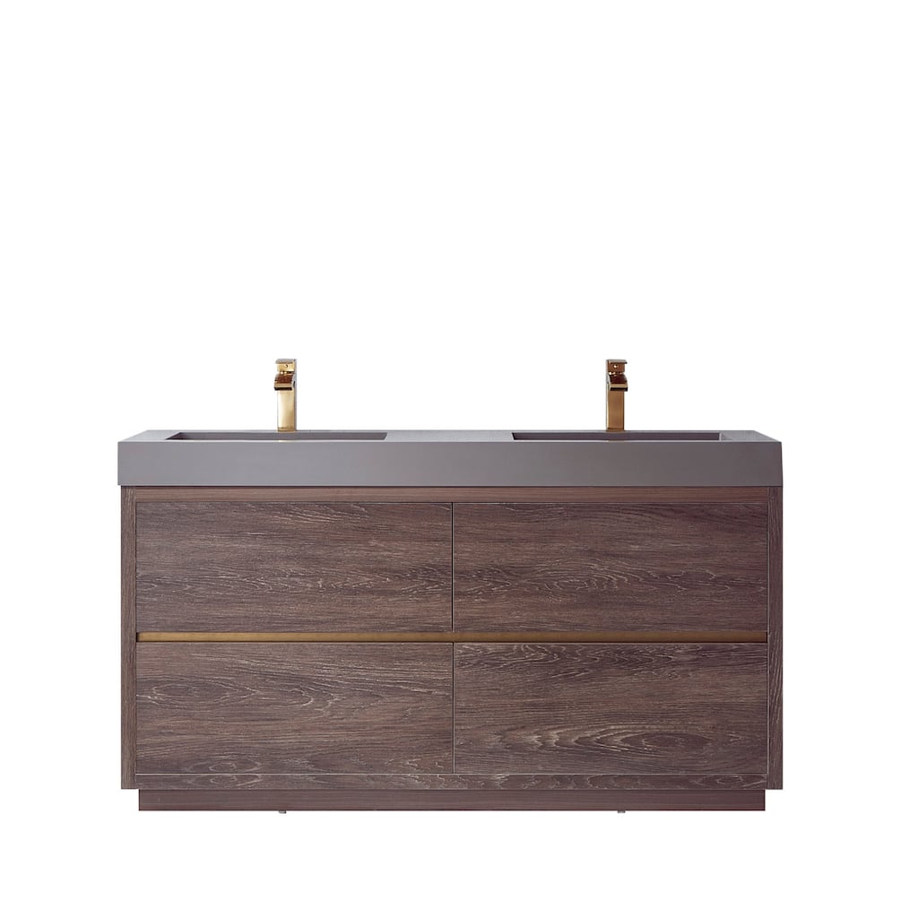 Miseno MV703060M-NM Huesca 60" Free Standing Double Basin Vanity Set