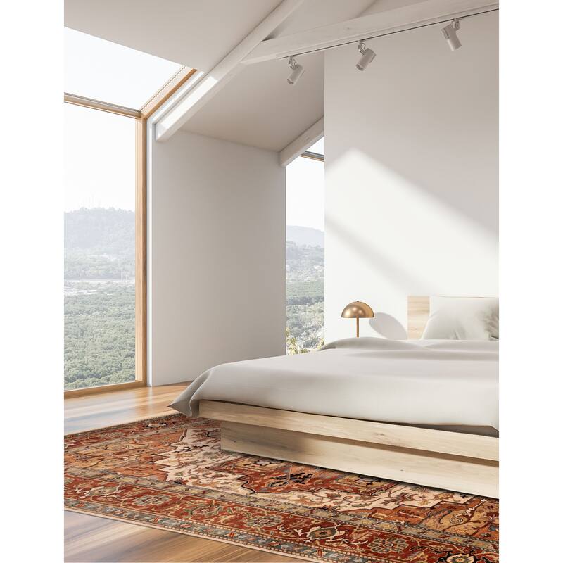 ECARPETGALLERY Hand-knotted Jules Sultane Ivory Wool Rug - 9'10 x 13'10