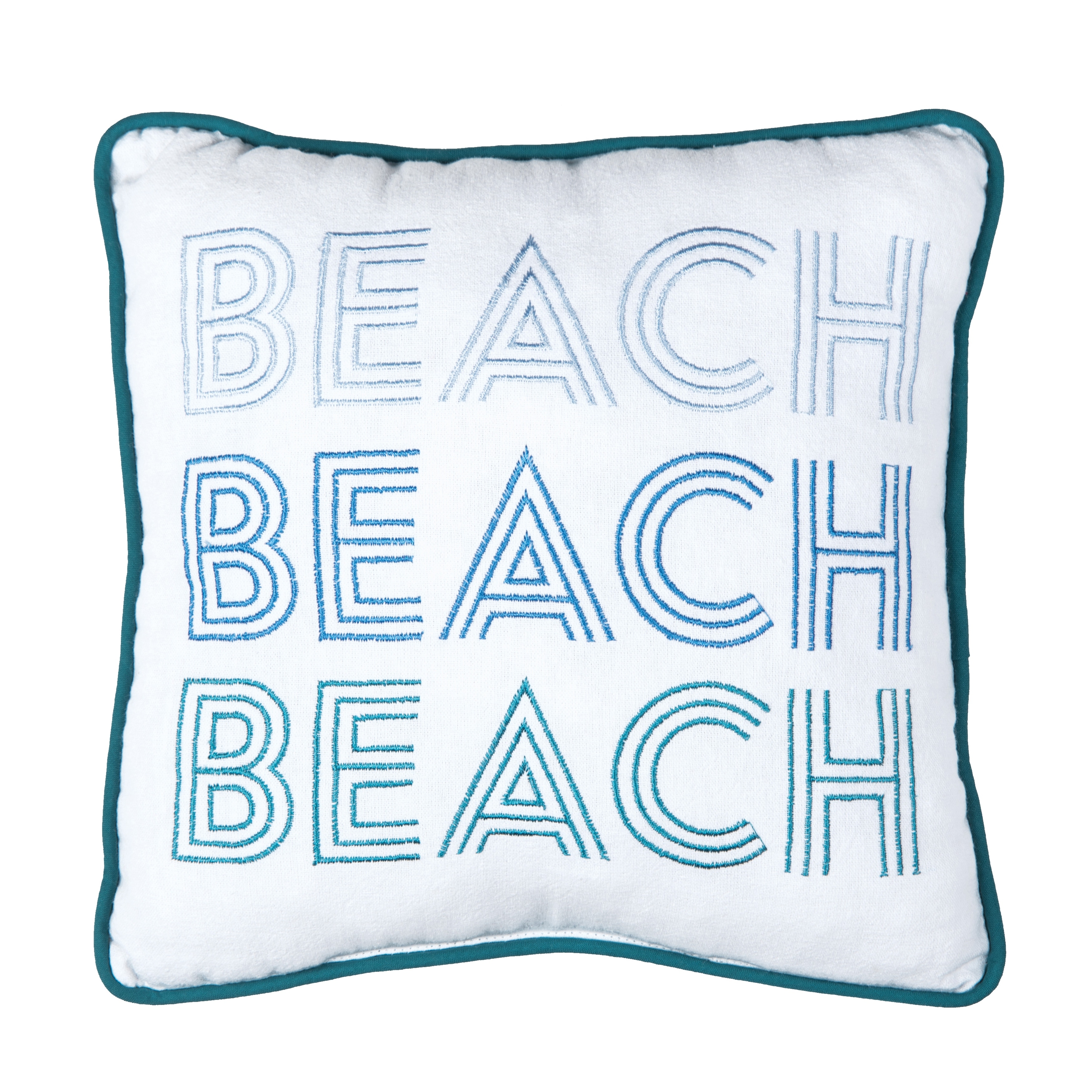 10" x 10" Retro Beach Small Petite Size Accent Throw Pillow