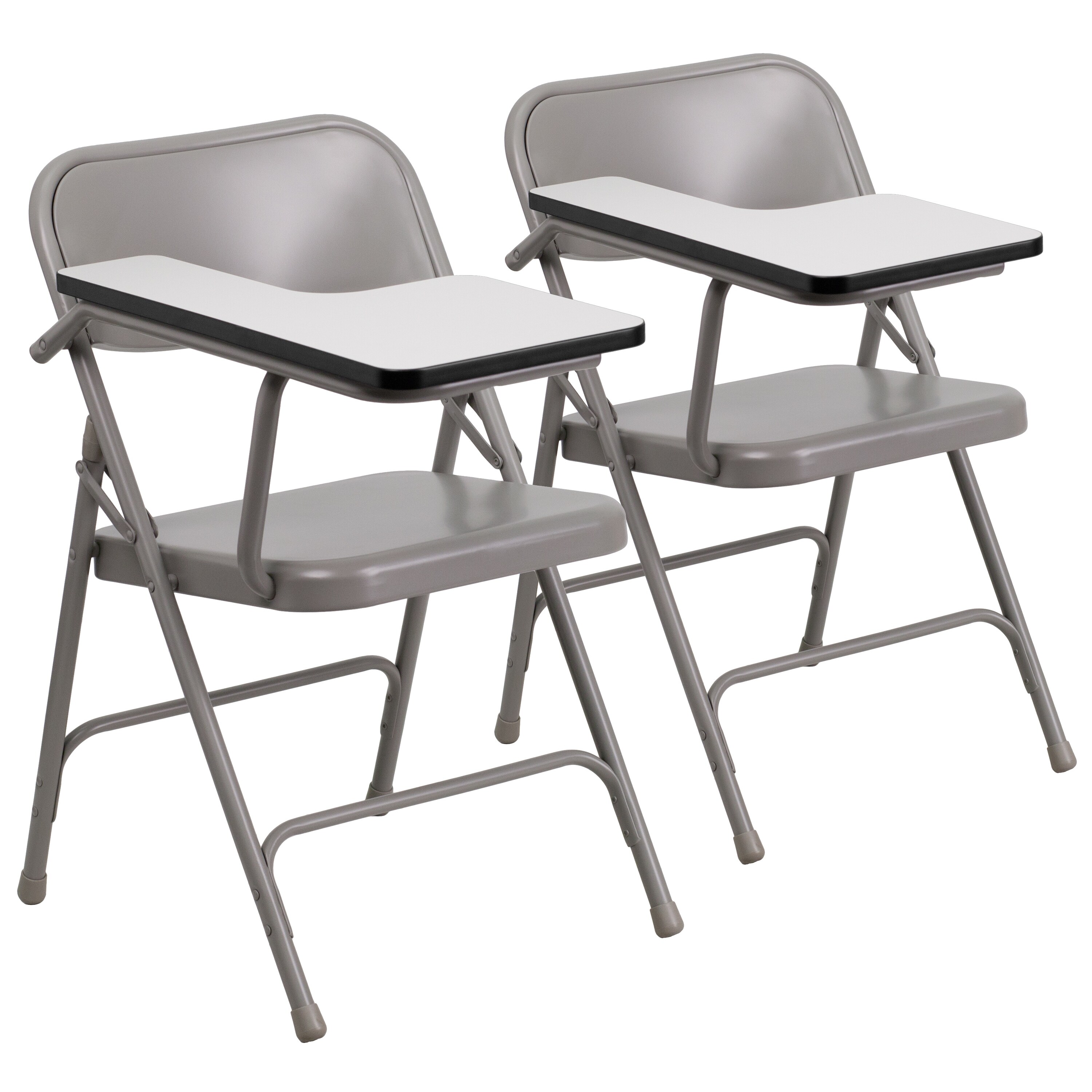 2 Pack Premium Steel Folding Chair With Right Handed Tablet Arm Event Chair Overstock 27066722