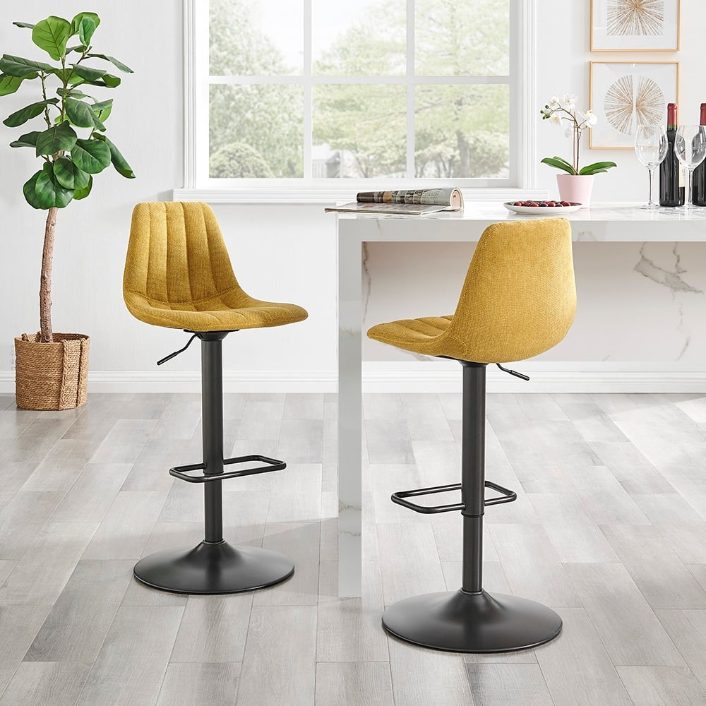 NPD Furniture Robert Gaslift Swivel Bar Stool (Set of 2)