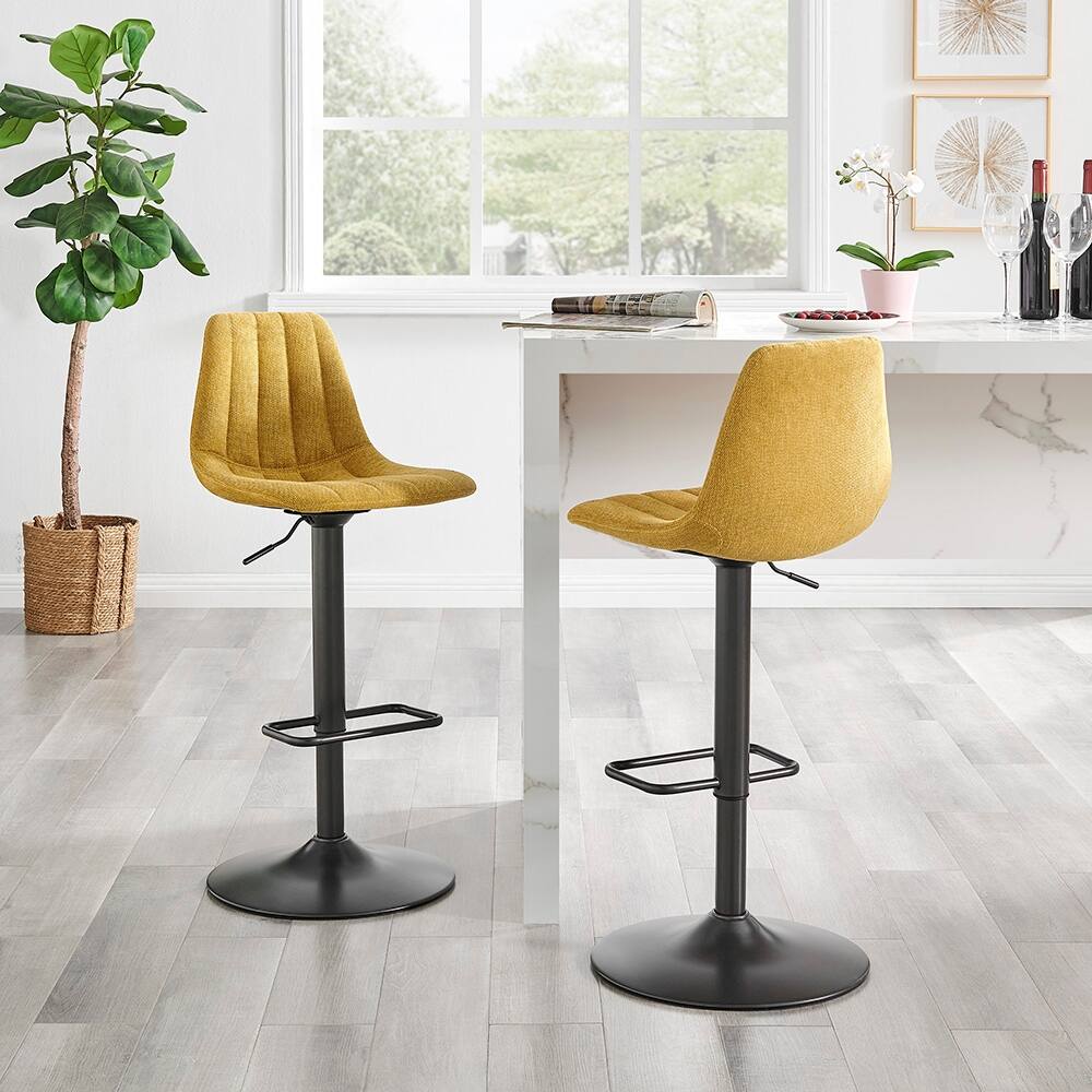 NPD Furniture Robert Gaslift Swivel Bar Stool (Set of 2)
