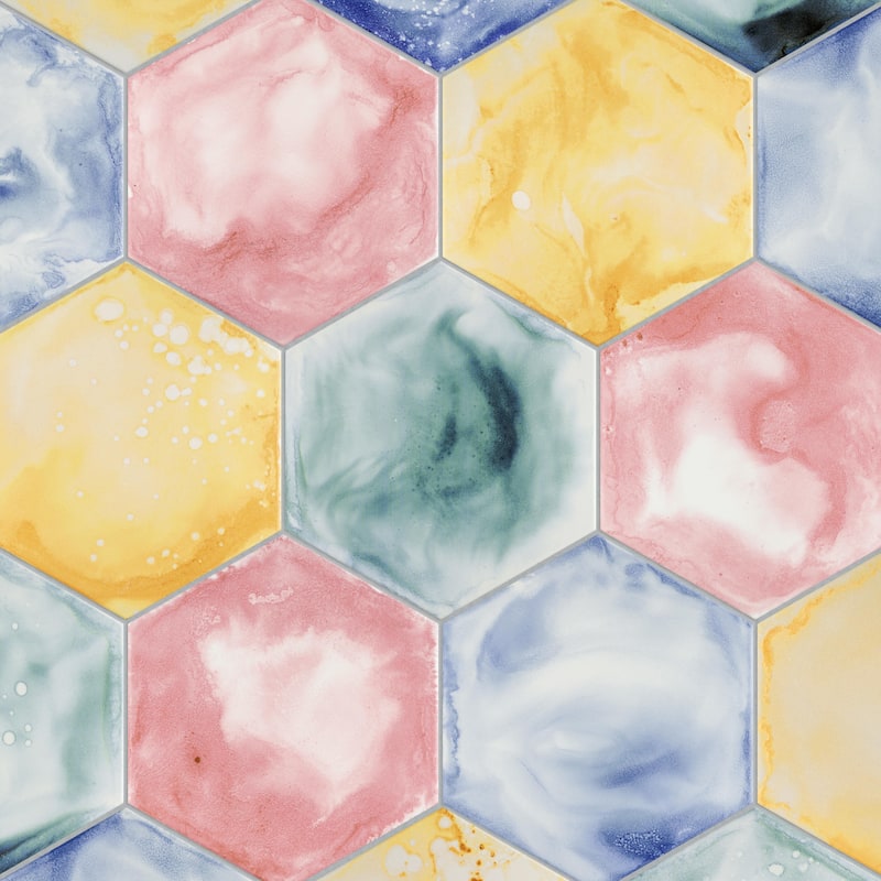 Merola Tile Raktion Hex 8-5/8" x 9-7/8" Porcelain Floor and Wall Tile