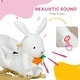preview thumbnail 6 of 18, Rabbit Rocking Horse with Sounds, Safety Belt, and Poplar Wood Base, Ages 18-36 Months, ASTM Certified