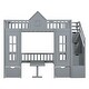 preview thumbnail 39 of 37, Impression & Beautiful Full-Over-Full Bunk Bed with Changeable Table,Elegant Children Bed