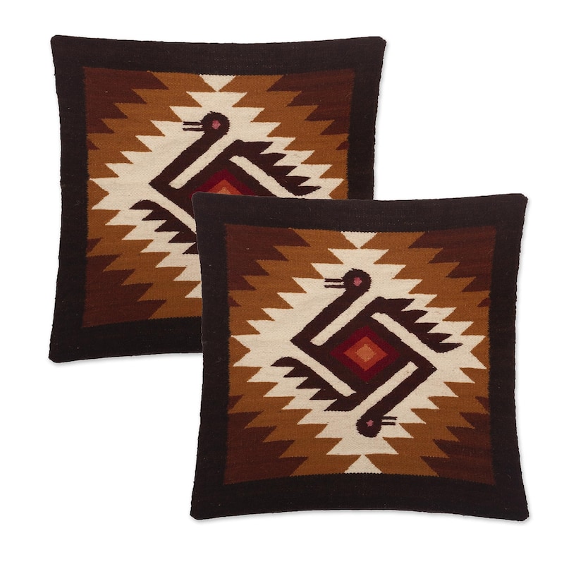 Novica Handmade Sent From Earth Wool Cushion Covers (Pair)
