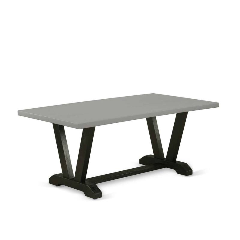 5-Piece Dining Room Table Set with Parson Chairs - Modern Kitchen Table Set - 72