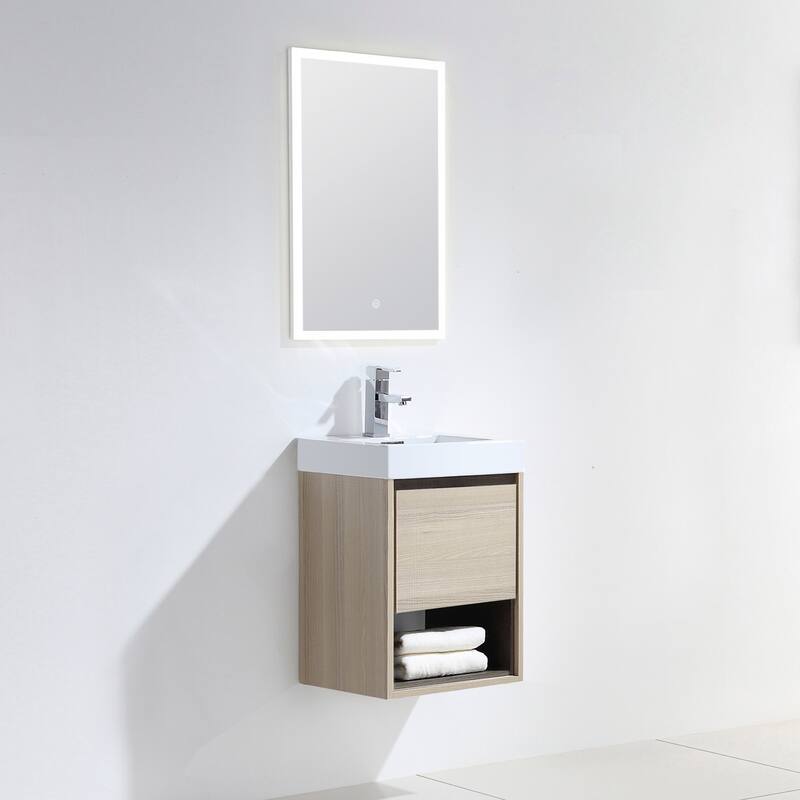 Laila 18" Single Bathroom Vanity Set - Tan
