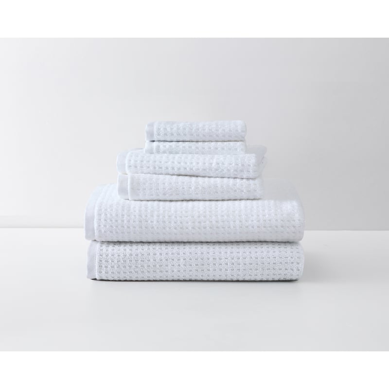Tommy Bahama Northern Pacific Cotton Terry Towel Collection - 6 Piece Multi - White