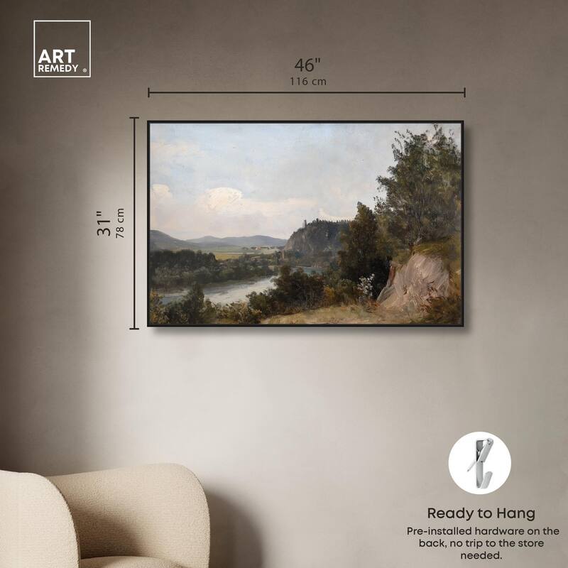 Hilltop Tower View I Canvas by Art Remedy