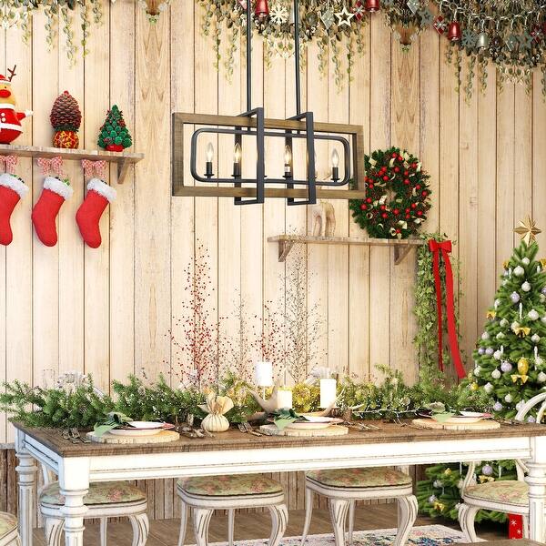 Shop The Gray Barn Windy Bracken 6 Light Kitchen Island Light Chandeliers Ceiling Lights W31 5 X E8 7 X H13 8 Overstock 28845677
