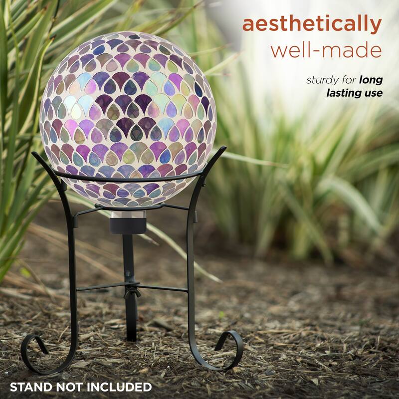 10 Inch Gazing Globe Shinning Purple