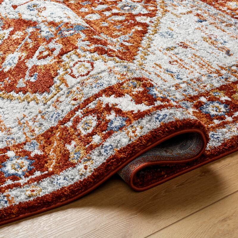 Livabliss Liebe Rustic Medallion Area Rug