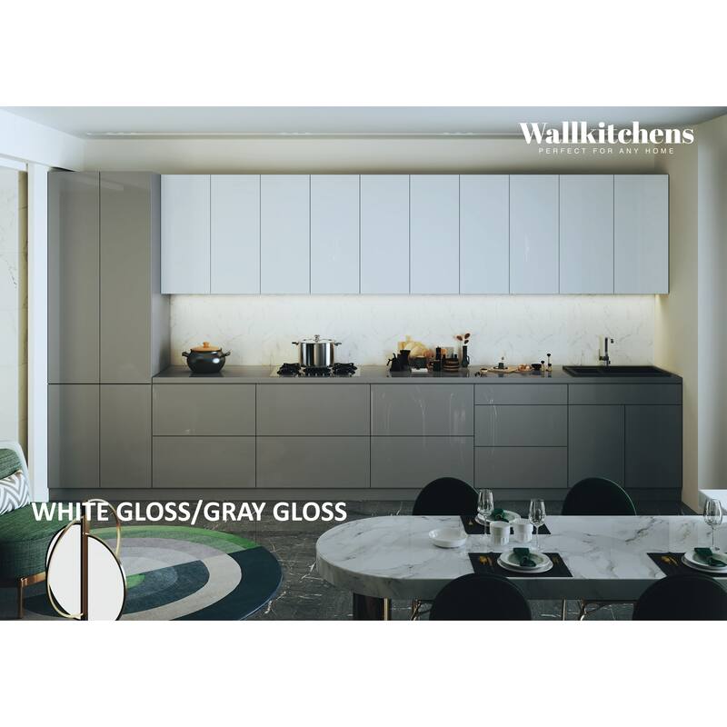 Kitchen Celestial Collection Gray Color Base Size 15Ft Wide - 182x24