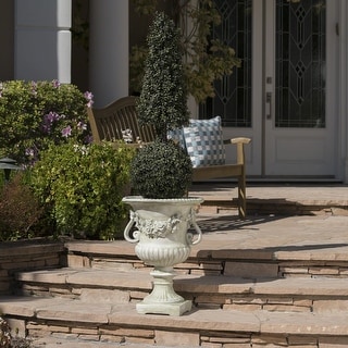 Buena Vista Outdoor 24-inch Cast Stone Urn by Christopher Knight Home