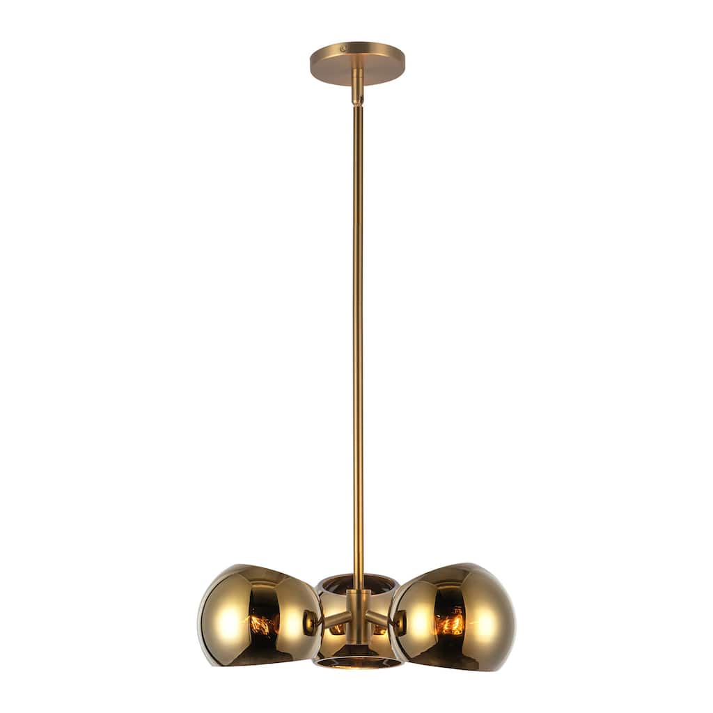 Alora Lighting PD548315CP Willow 3 Light 16" Wide Chandelier with