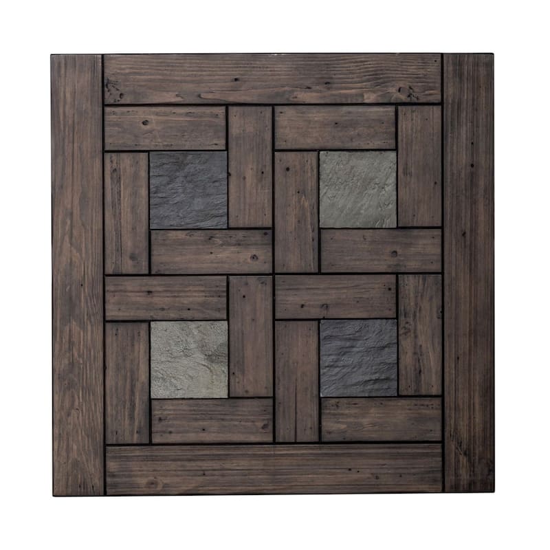 Arrowcreek Lift Top Cocktail Table, End Tables Set - Reclaimed Wood & Stone