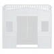 preview thumbnail 17 of 17, Twin Size Wood House Loft Bed with Ladder and Wardrobe, White