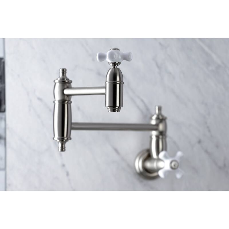 Kingston Brass Restoration Wall Mounted Pot Filler Faucet