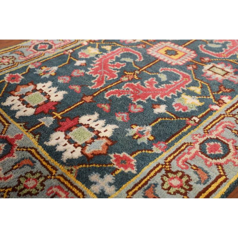 Oushak Oriental Foyer Rug Hand-Knotted Wool Carpet - 2'11"x 5'0"