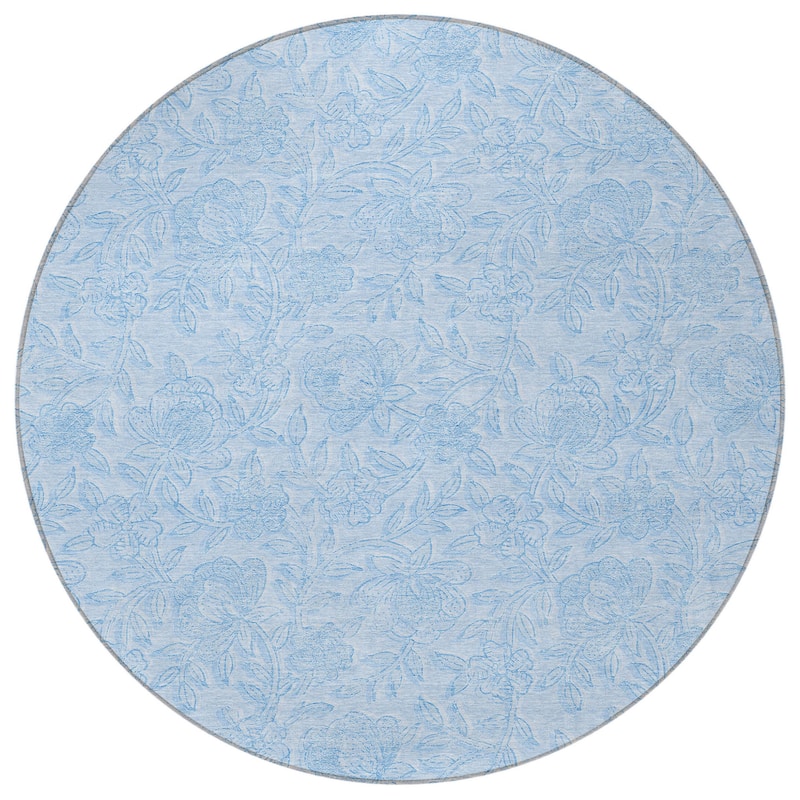 HomeRoots Floral Transitional Rectangle Outdoor Rug