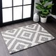 preview thumbnail 43 of 93, Nuloom Kellee Hand Tufted Geometric Wool Area Rug 2' x 3' - Grey