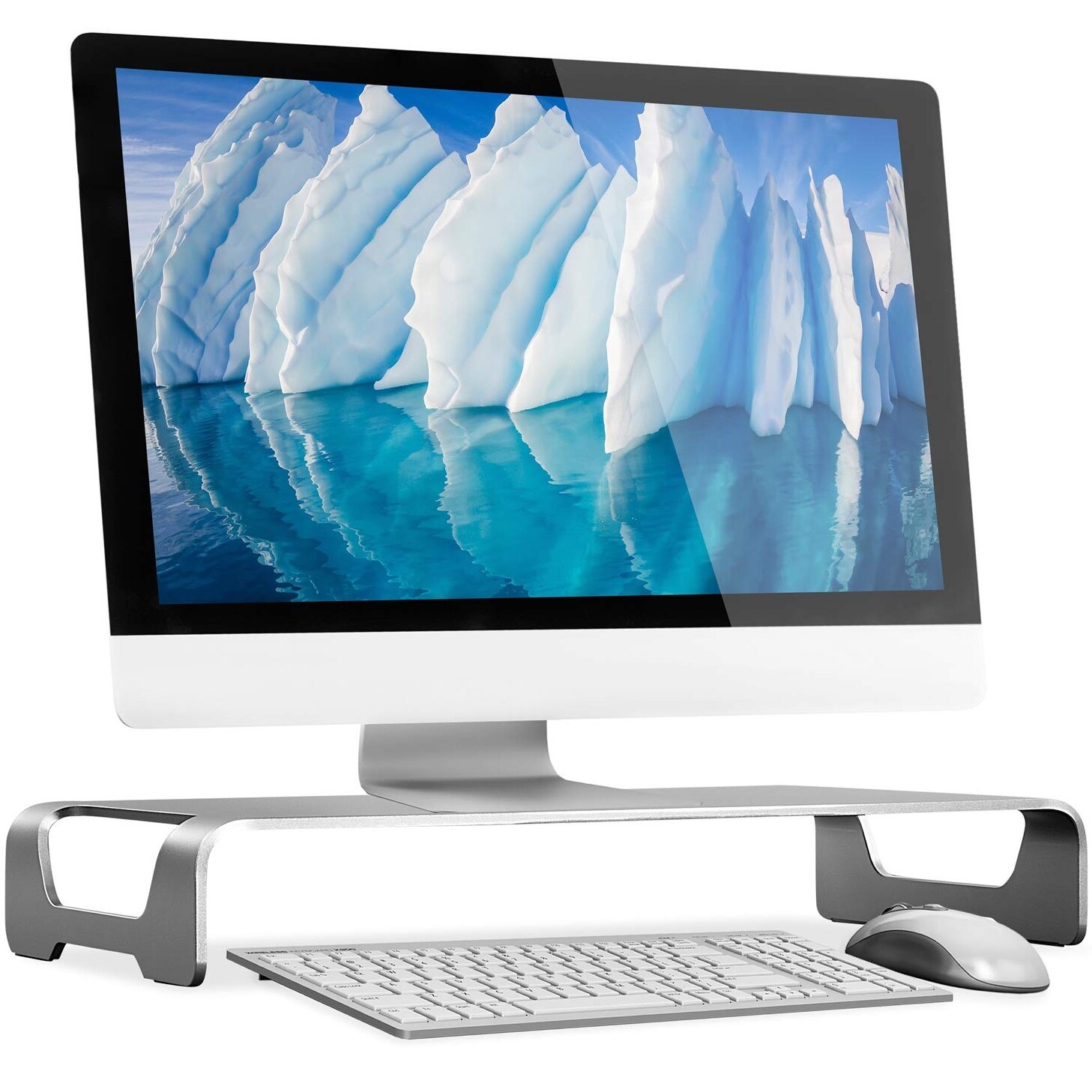 Shop Mount It Aluminum Monitor And Laptop Stand Metal Desktop