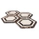preview thumbnail 2 of 10, Santorini 4x4 Marble Hexagon Mosaic Tile - Floor, Wall & Backsplash