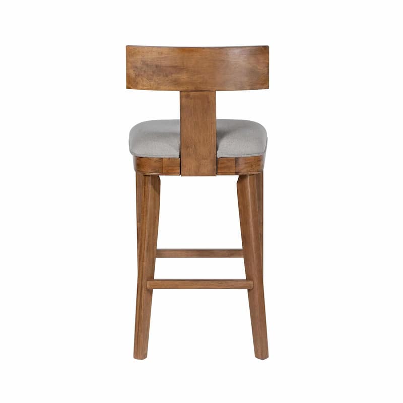 Theodora T- Back Bar Stool with Wood Seat Frame and Cushion