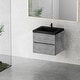 preview thumbnail 22 of 75, GDFStudio - Carter Floating Bathroom Vanity with Quartz Sand Countertop & Soft-Close Drawers