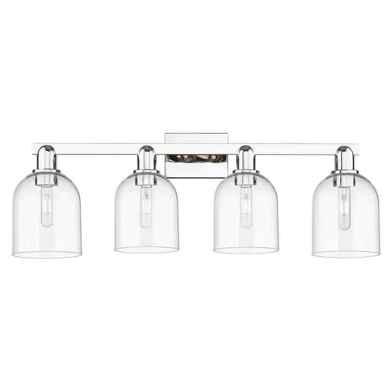 Innovations Lighting Endless Possibilities Arcadia - Bella - 4 Light 33" Bath Vanity Light - Clear/Polished Nickel