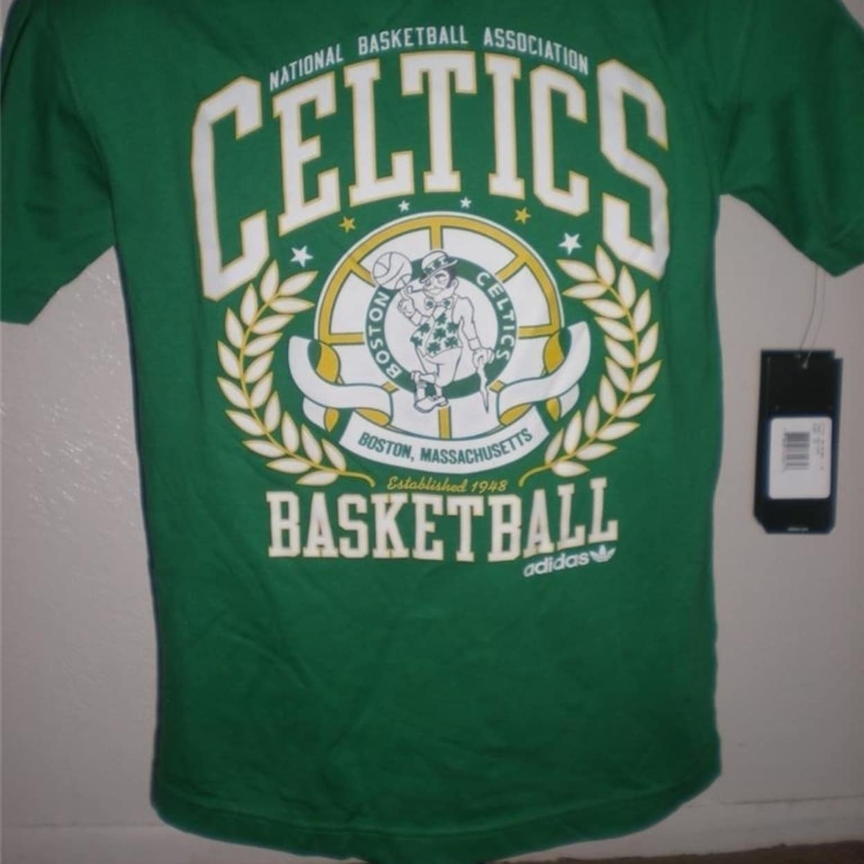 Shop Mended Boston Celtics Youth M Medium Size 10 12 Green