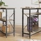 preview thumbnail 35 of 113, Small L Shaped Desk with Storage Shelves Corner Computer Desk